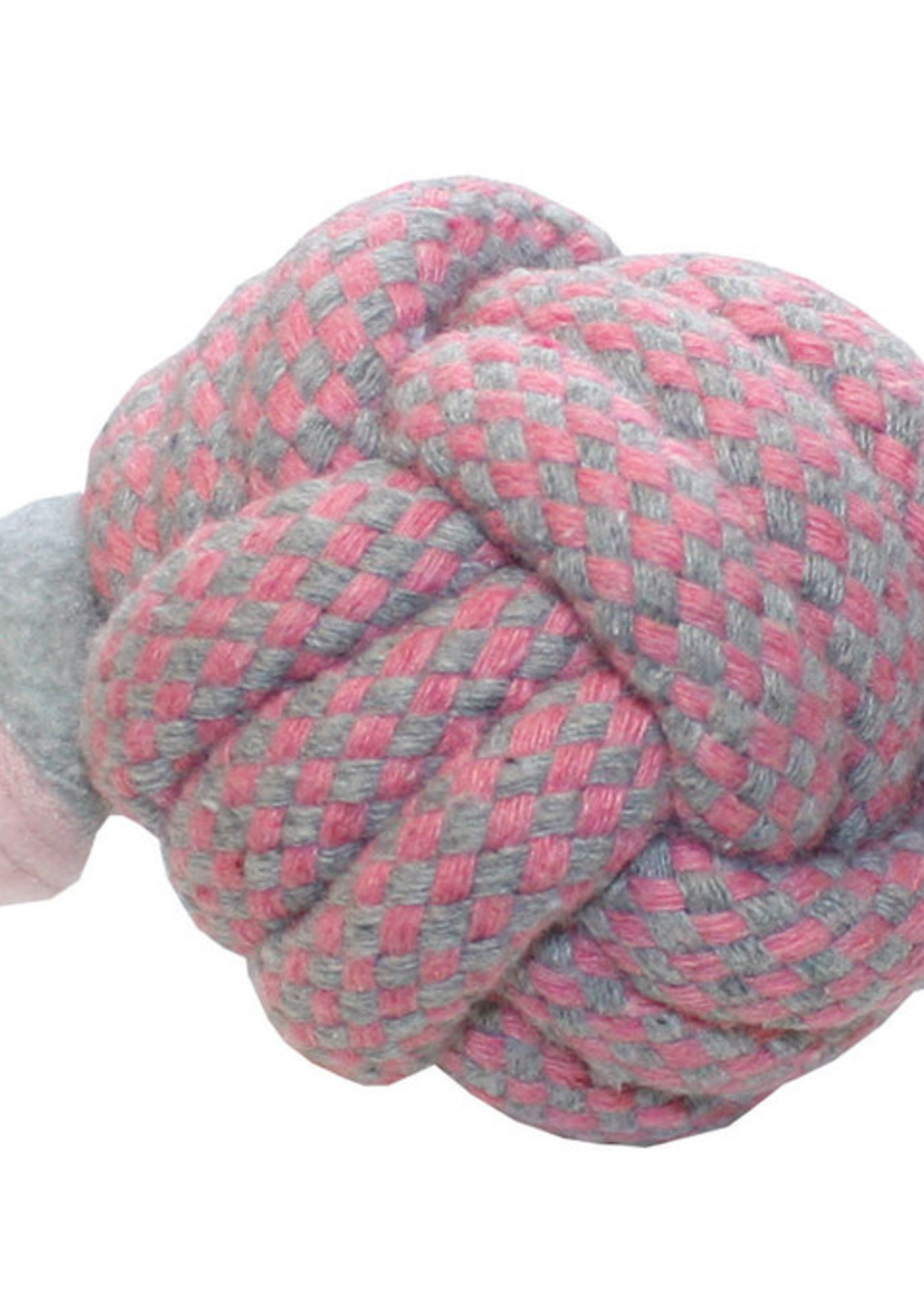 Happy Pet Little Rascals Fleecy Rope Ball Tugger