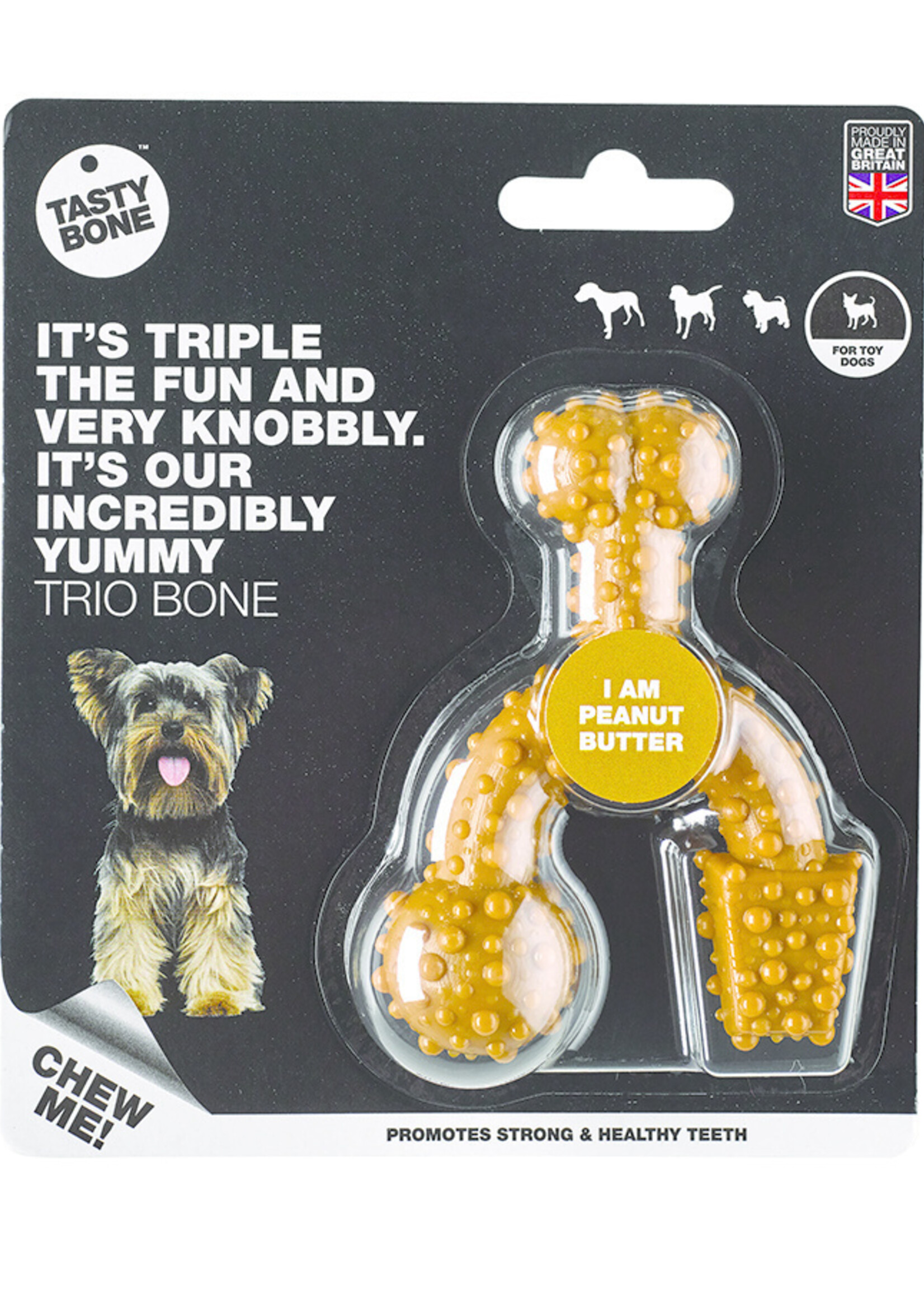 Tasty Bone Tasty Bone Trio Bone Peanut Butter