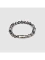 Robin collection Istanbul Bracelet - Nature Stone Grey Map Stone