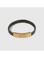 Robin collection Rio Bracelet - Nature Green Brushed Gold