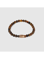 Robin collection Istanbul Bracelet - Nature Stone Tiger Eye & Rose Steel