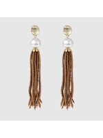 Bouchra collection Glam Taupe Earrings