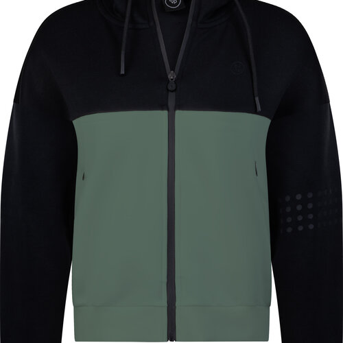 Padel BY VP Padel Zip Jacket Zwart/Groen Dames