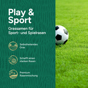 MRS Seeds & Mixtures Play & Sport - Rasensaat für einen Spielrasen 10 kg