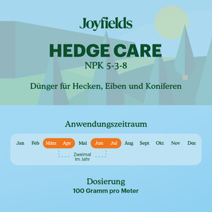 Joyfields Hedge Care – Dünger für Hecken, Eiben und Koniferen