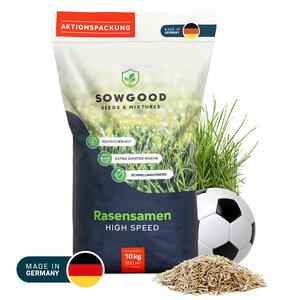 Sowgood Rasensamen Sport und Spiel 10 kg - 500 m²