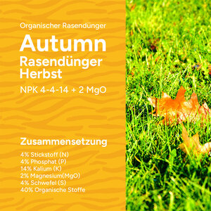 MRS Seeds & Mixtures Autumn - Organischer Rasendünger Herbst | 18KG-360m²