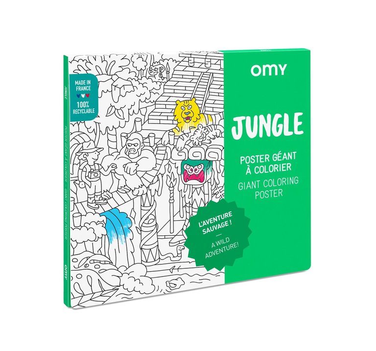 OMY Giant Coloring Poster - Jungle 100 x 70
