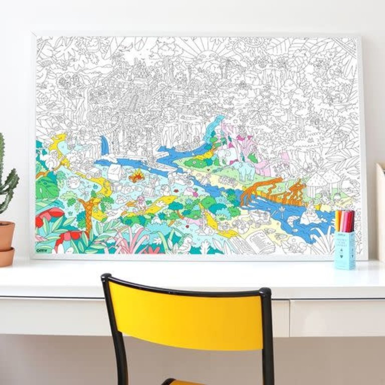 OMY Giant Coloring Poster - Jungle 100 x 70