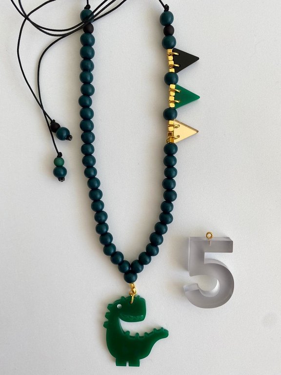 By Melo By Melo Verjaardagsketting grijs