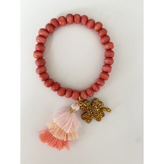 By Melo By Melo Armband goud klavertje vier