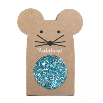 Glitter muis stuiterbal