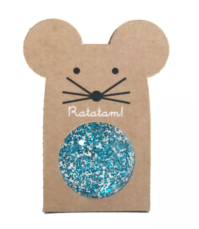 Glitter muis stuiterbal