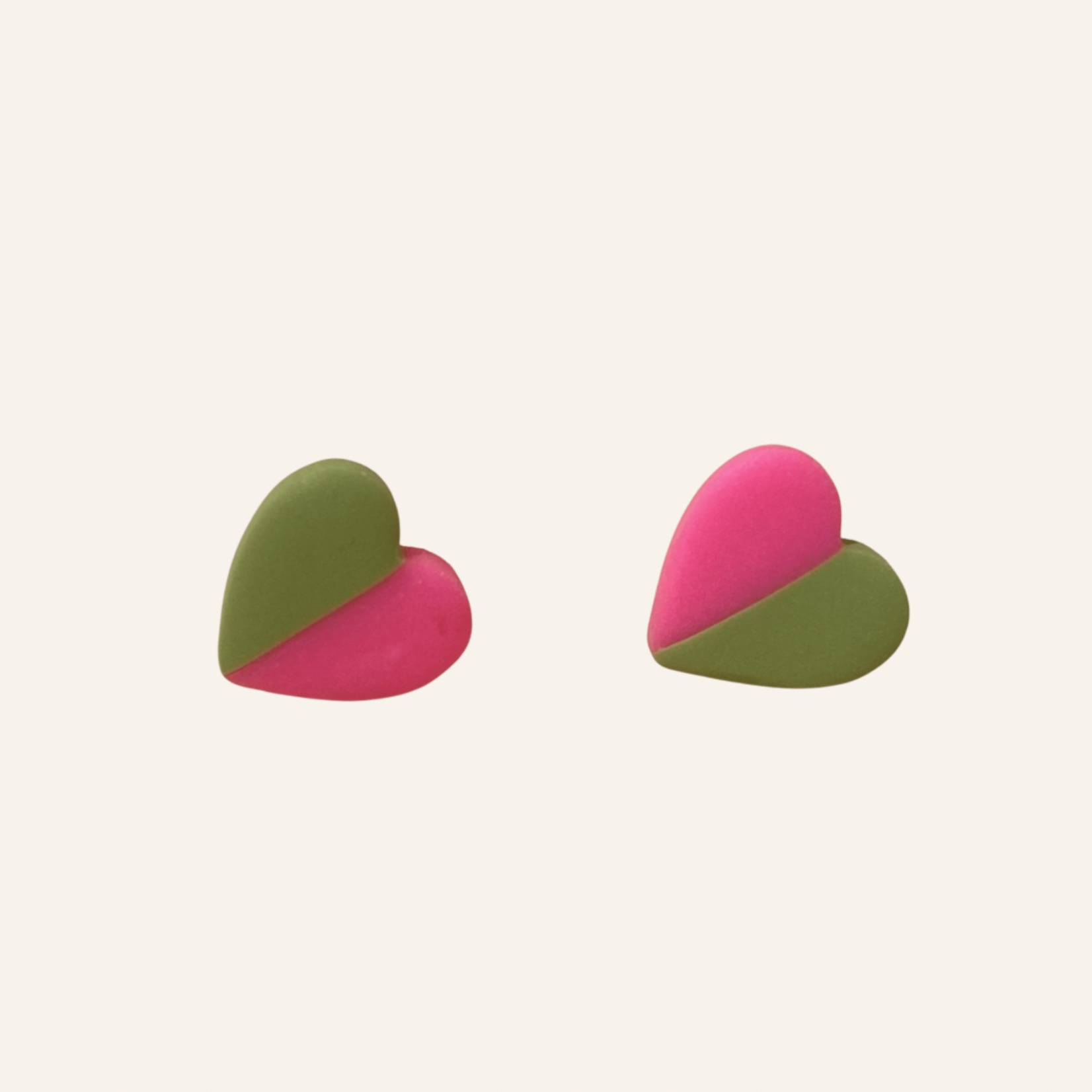 Studio Paper Daisy Mini Heart - Colorblock Neon Pink Green