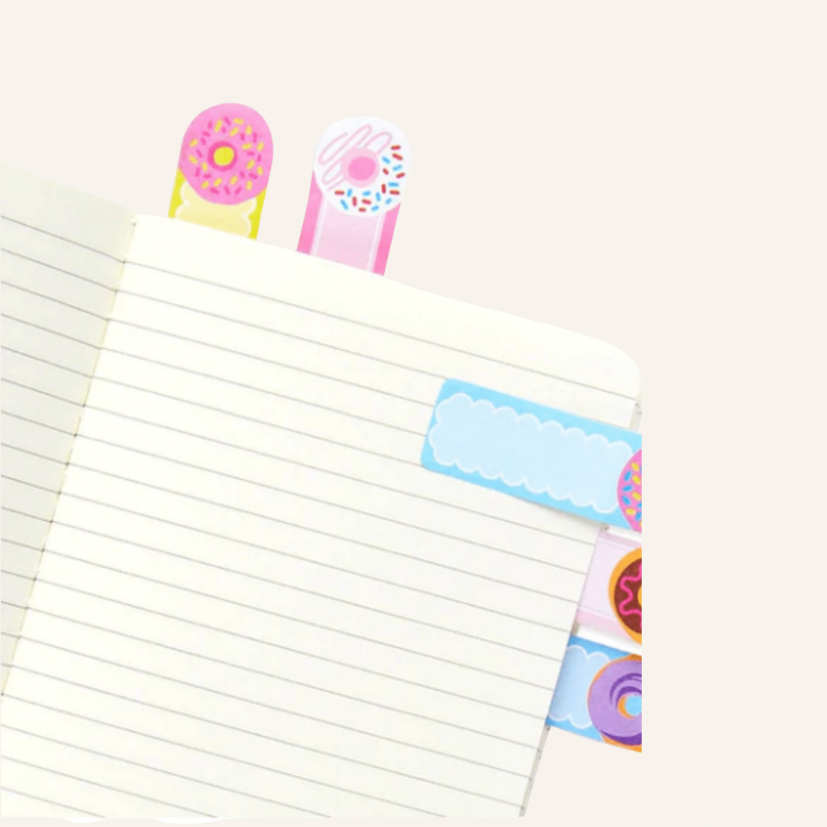 OOLY Note pals sticky tabs - Dainty donut