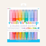 OOLY Confetti stamp double ended markers