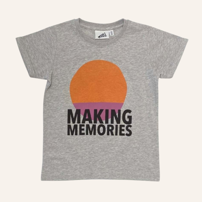 COS I SAID SO Making memories T-shirt - Heather Grey