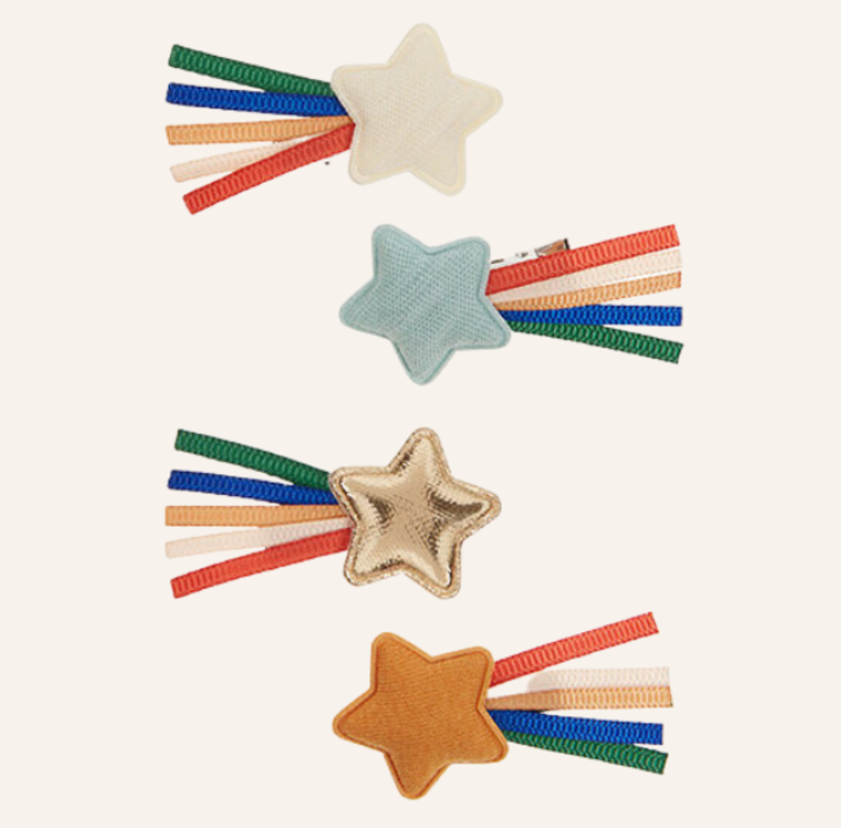 Mimi & Lula Rainbow trail shooting star clips