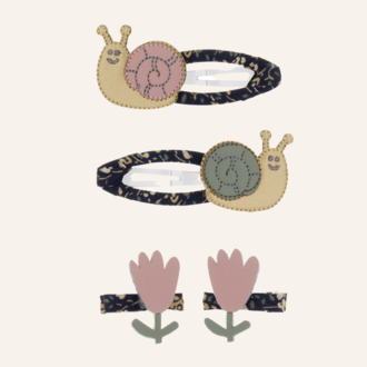 Mimi & Lula Sammy snail clip pack