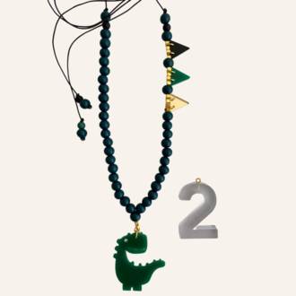 By Melo By Melo Verjaardagsketting grijs