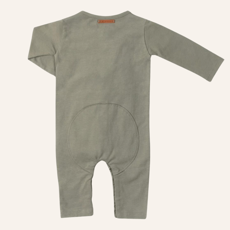 Nixnut Nixnut Butt onesie - Wild green
