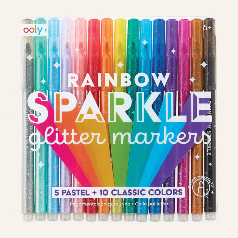 OOLY Rainbow sparkle glitter markers