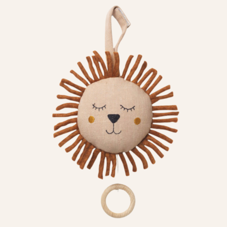 Ferm Living Lion Music Mobile - Dusty Rose