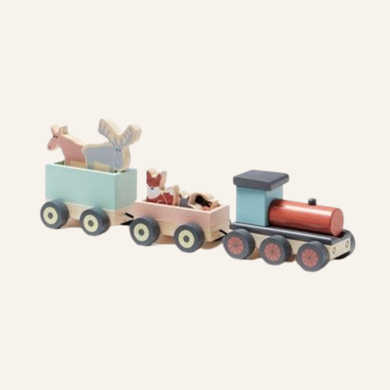 Kids Concept Animal wood train EDVIN