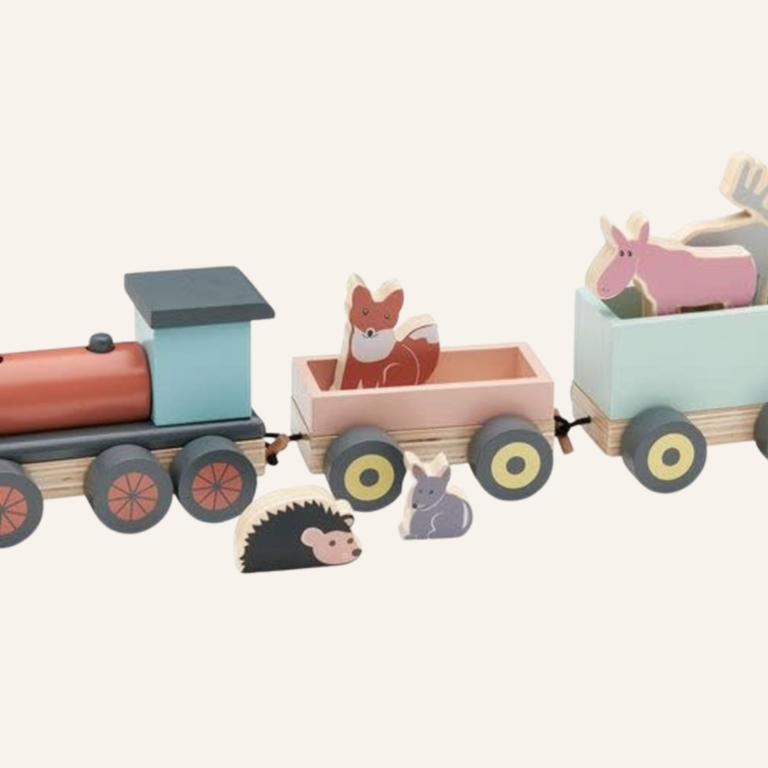Kids Concept Animal wood train EDVIN