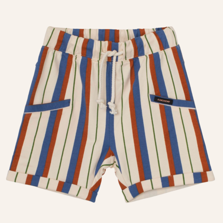 A MONDAY  in Copenhagen Bailey shorts - Delft Blue Stripe