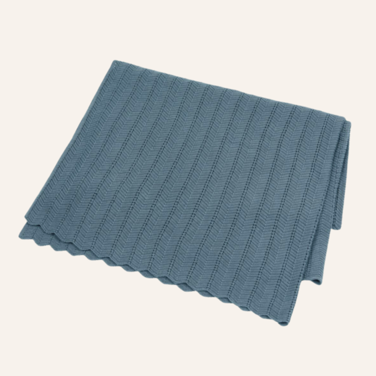 Baby blanket fishbone - Cloudy