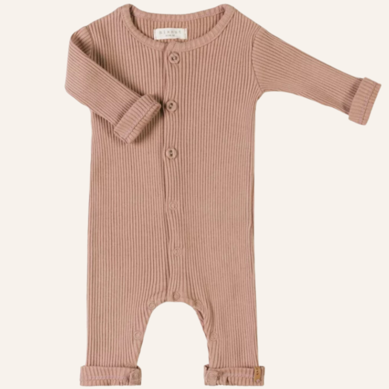 Nixnut Rib onesie - Lychee