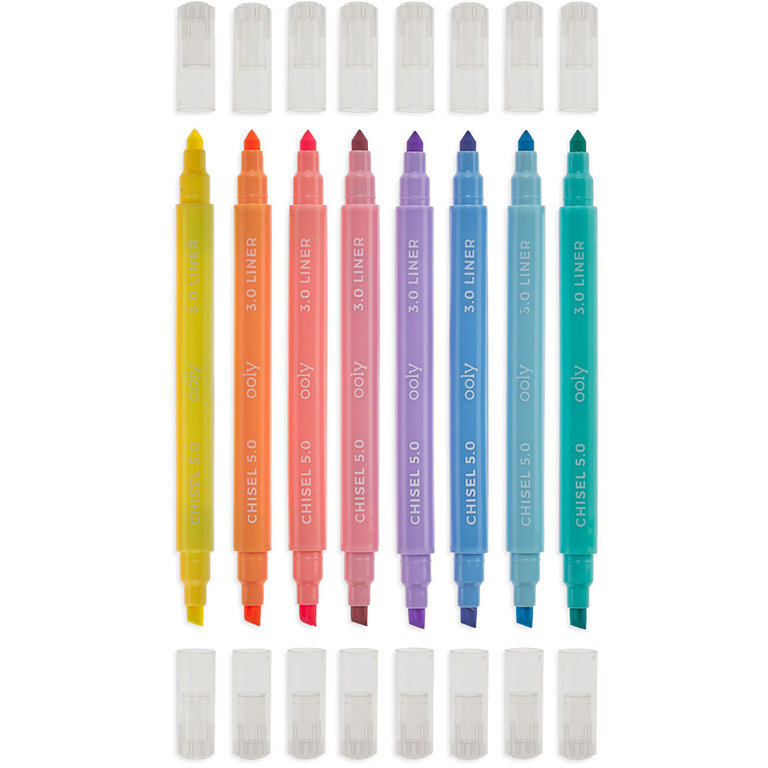 OOLY Pastel Liners Double Ended Markers