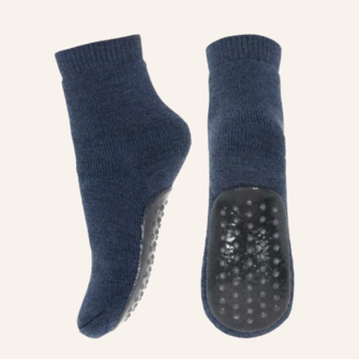 MP Denmark MP Denmark Wool socks anti-slip - Dark Denim Melange