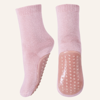 MP Denmark Cotton socks with anti-slip - Rose Grey MP Denmark Cotton socks with anti-slip - Rose Grey