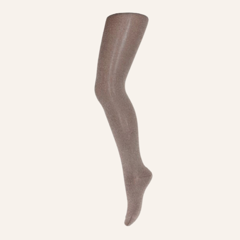 MP Denmark Glitter tights - Brown Sienna