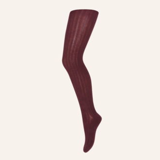 MP Denmark Cotton rib tights - Grape skin
