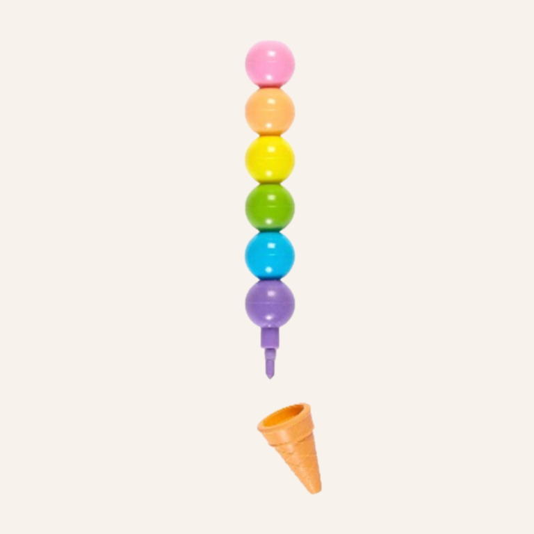 OOLY Regenboog ijs krijtjes met geur