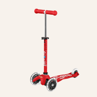 Micro Step Mini micro step Deluxe led - Rood