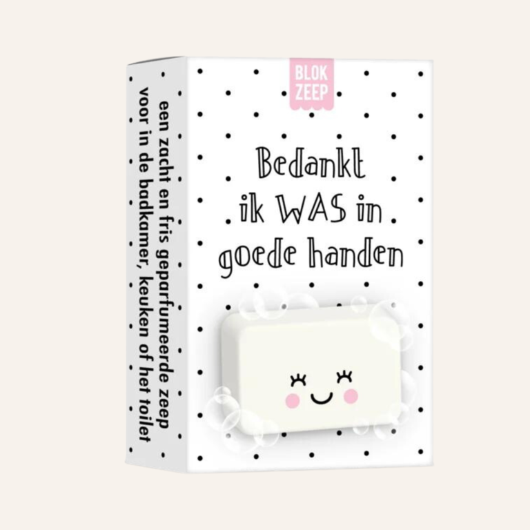 Bedankt, ik WAS in goede handen - Zwart wit stip