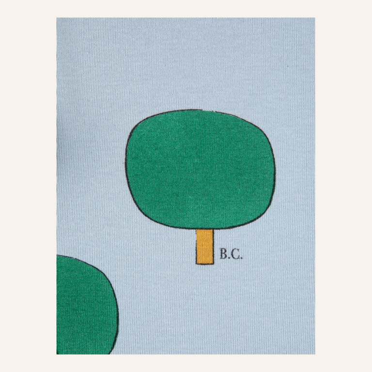 Bobo Choses Green tree all over turtle neck T-shirt