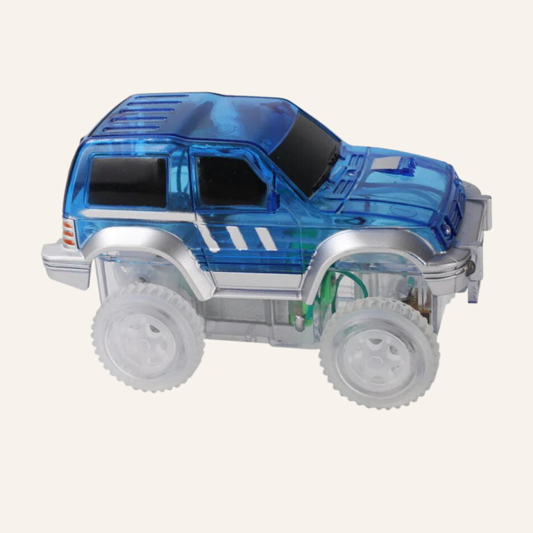 Cleverclixx Race track car - Blue