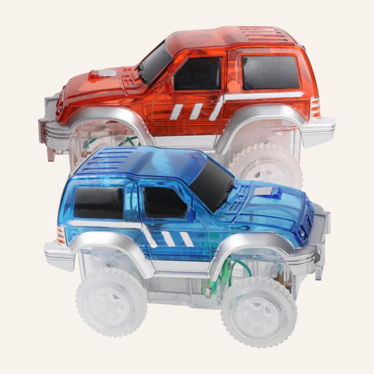 Cleverclixx Race track car - Blue