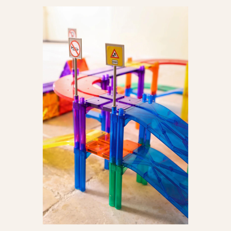 Cleverclixx Race track car - Blue