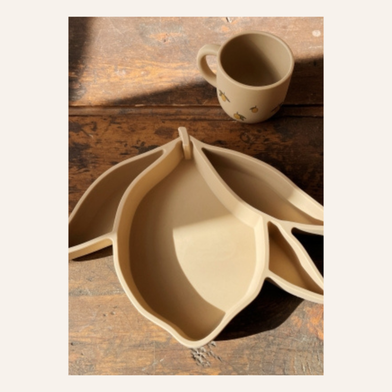 Konges Sløjd Silicone lemon bowl & cup - Warm clay