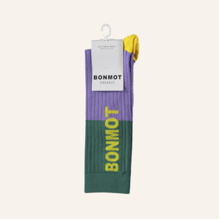 Bonmot Sock bonmot color block - Lilac