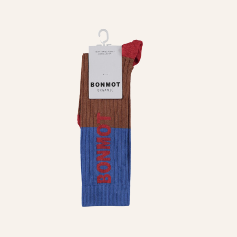 Bonmot Sock bonmot color block - Fresh blue