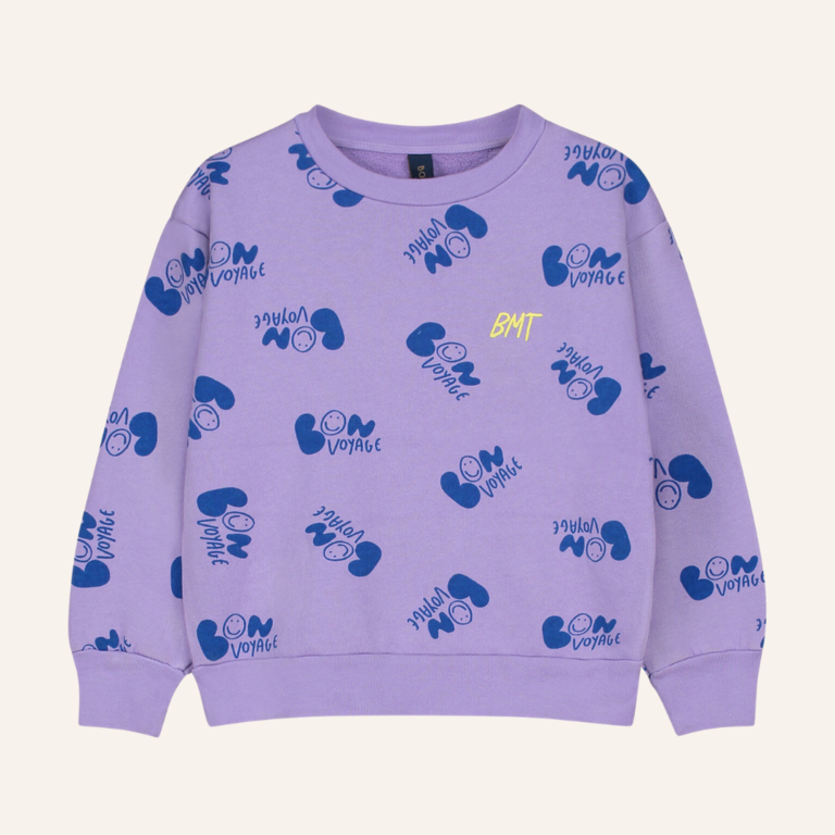 Bonmot Sweatshirt allover bon voyage - Lilac