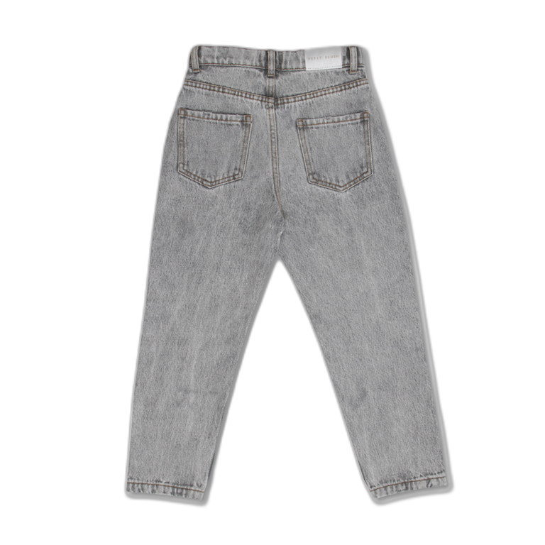 Petit Blush Baggy fit jeans - Washed light grey