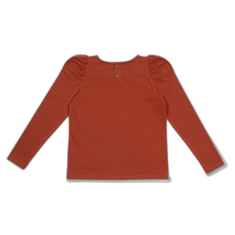 Petit Blush Puff longsleeve "la petit blush" - Bombay brown